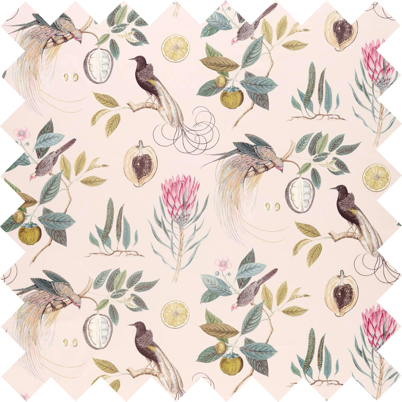 Sanderson Paradesia Orchid Grey - Luxury
