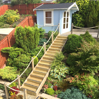 Slope Too Steep to Build? Not for This Backyard Office Addition