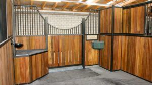 Elements of a U-shaped stable yard